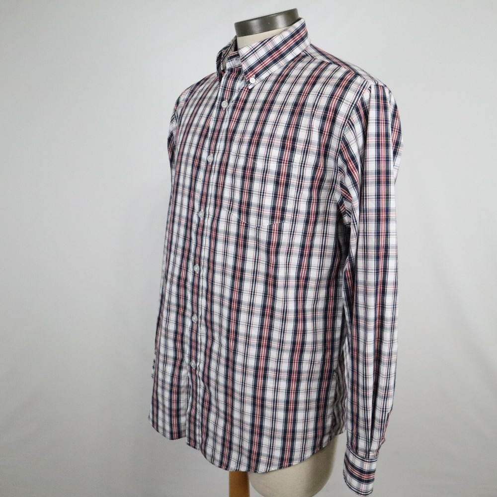 Croft & Barrow Shirt Mens Medium Casual Pocket Button‎ Down Plaid Long Sleeve - Picture 5 of 7
